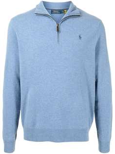 Polo Ralph Lauren джемпер на молнии с вышитым логотипом