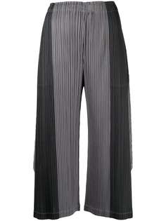 Pleats Please Issey Miyake плиссированные брюки в стиле колор-блок