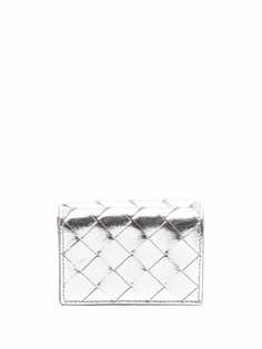 Bottega Veneta кошелек в три сложения с плетением Intrecciato