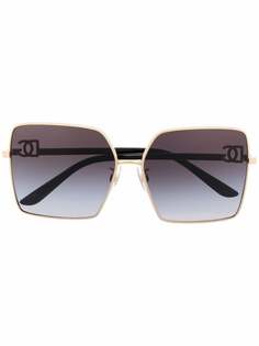 Dolce & Gabbana Eyewear массивные солнцезащитные очки с градиентными линзами