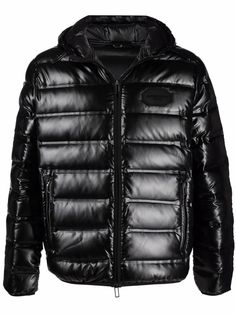 Emporio Armani пуховик с логотипом