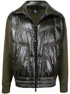 Moncler Grenoble дутый кардиган и высоким воротником