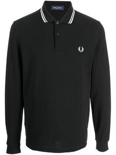 FRED PERRY рубашка поло с вышитым логотипом