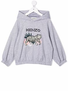 Kenzo Kids худи с вышитым логотипом