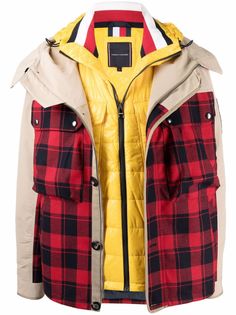 Tommy Hilfiger клетчатая куртка с капюшоном