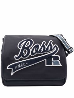 BOSS сумка-мессенджер с нашивкой-логотипом
