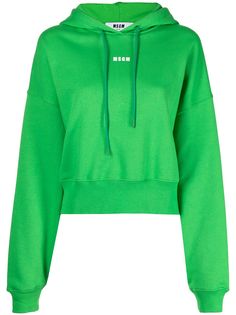 MSGM укороченное худи с логотипом