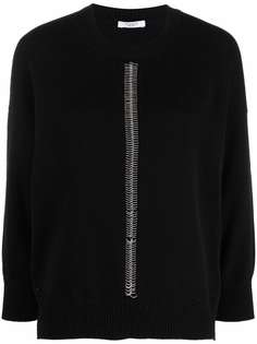 Peserico metallic-threaded knitted jumper