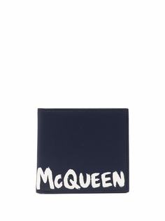 Alexander McQueen logo-print leather wallet