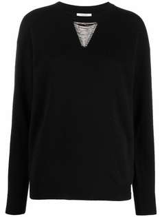 Peserico metallic-threaded knitted jumper