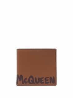 Alexander McQueen logo-print leather wallet