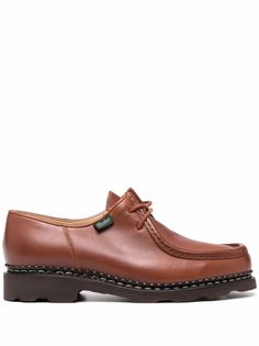 Paraboot lace-up leather loafers