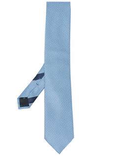 Ermenegildo Zegna geometric-print silk tie