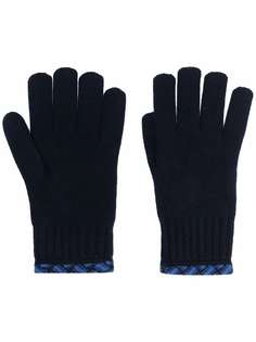 Drumohr contrast-trim knitted gloves