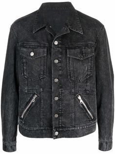 Balmain джинсовая куртка с молниями