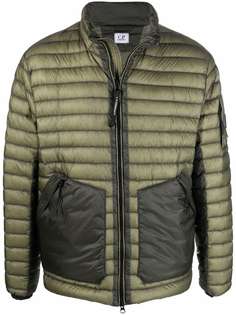 C.P. Company logo-patch puffer jacket