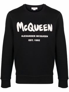 Alexander McQueen толстовка с принтом граффити