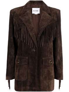 RE/DONE fringed suede blazer