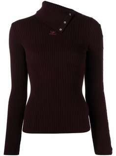 Courrèges ribbed knit roll-neck jumper