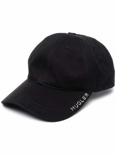 Mugler embossed-logo baseball cap