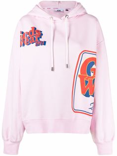Gcds logo drawstring hoodie
