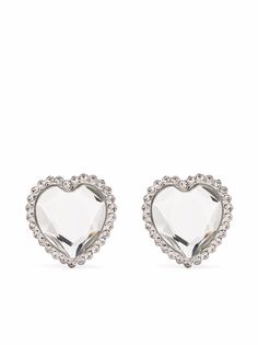Alessandra Rich crystal clip-on earrings