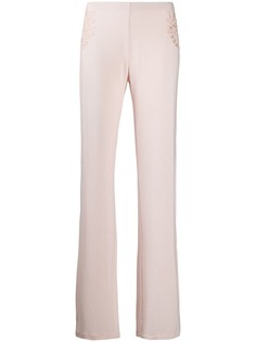 La Perla пижамные брюки с цветочной аппликацией