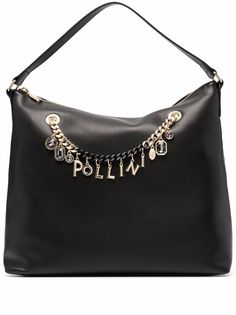 Pollini logo top-handle tote