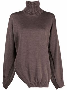 Erika Cavallini roll-neck virgin-wool jumper