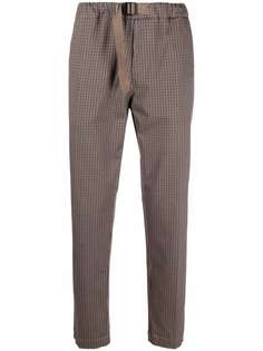 Manuel Ritz check-print buckled trousers