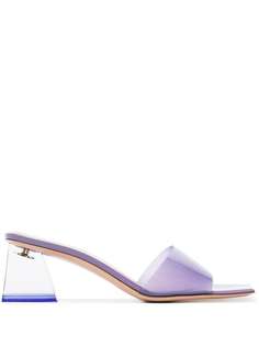 Gianvito Rossi GIANVITO 55 MH SNDL SQTOE MLE CLR HL PVC