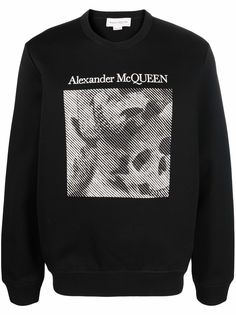 Alexander McQueen logo-print crew neck sweatshirt