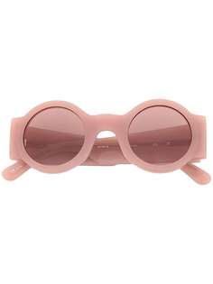Linda Farrow round tinted sunglasses