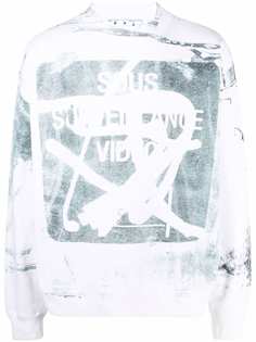 Off-White slogan-print sweatshirt
