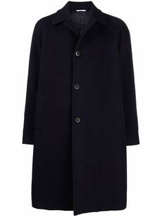 Manuel Ritz spread-collar wool-blend single-breasted coat