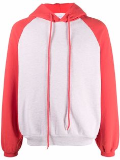 ERL two-tone drawstring hoodie