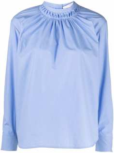 Tela pleated-collar shirt