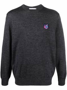 Maison Kitsuné fox motif wool sweater