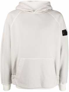 Stone Island Shadow Project logo-patch drawstring hoodie