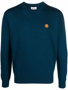 Kenzo джемпер с нашивкой Tiger