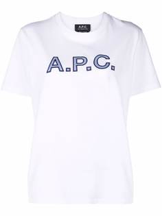 A.P.C. футболка с логотипом