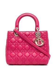 Christian Dior сумка Cannage Lady Dior pre-owned 2010-го года