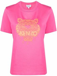 Kenzo футболка с принтом Tiger