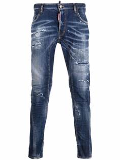 Dsquared2 джинсы скинни с эффектом потертости