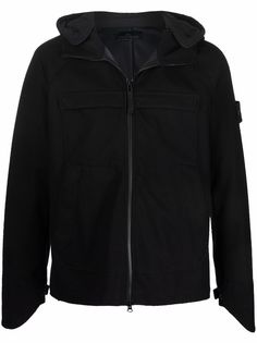Stone Island куртка с капюшоном и логотипом Compass