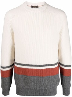 Loro Piana кашемировый джемпер в стиле колор-блок