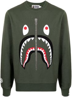 A BATHING APE® толстовка с принтом Shark