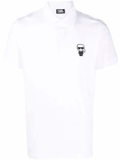 Karl Lagerfeld рубашка поло с короткими рукавами и логотипом