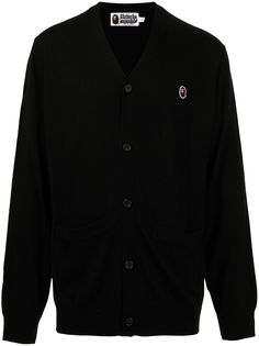 A BATHING APE® кардиган с нашивкой Ape