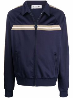 LANVIN куртка на молнии с контрастными полосками